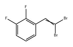 1-(2,2-dibromovinyl)-2,3-difluorobenzene Struktur