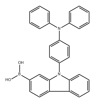 (9-(4-(DIPHENYLAMINO)PHENYL)-9H-CARBAZOL-2-YL)BORONIC ACID Struktur