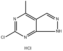 6-Chloro-4-methyl-1h-pyrazolo[3,4-d]pyrimidine dihydrochloride Structure
