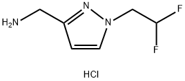 1-(2,2-difluoroethyl)-1H-pyrazol-3-yl]methanamine hydrochloride Struktur