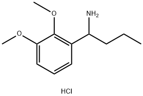 1-(2,3-dimethoxyphenyl)butan-1-amine hydrochloride Structure