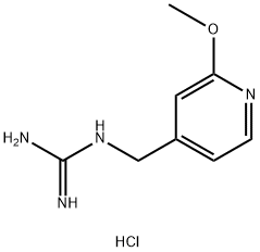 N-[(2-methoxypyridin-4-yl)methyl]guanidine hydrochloride,1864064-01-6,结构式