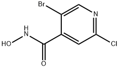 5-bromo-2-chloro-N-hydroxyisonicotinamide Structure