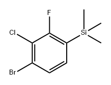 (4-Bromo-3-chloro-2-fluorophenyl)trimethylsilane 结构式