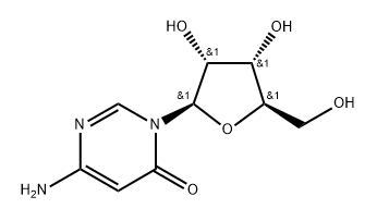 6-Amino-3-β-D-ribofuranosyl-4(3H)-pyrimidinone,18645-81-3,结构式