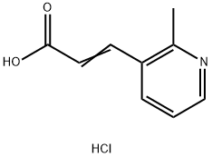 3-(2-methylpyridin-3-yl)prop-2-enoic acid hydrochloride Structure