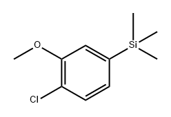 (4-chloro-3-methoxyphenyl)trimethylsilane 化学構造式