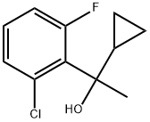 2-Chloro-α-cyclopropyl-6-fluoro-α-methylbenzenemethanol Structure