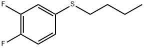 butyl(3,4-difluorophenyl)sulfane,1865243-45-3,结构式
