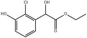 Ethyl 2-chloro-α,3-dihydroxybenzeneacetate 结构式