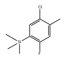 (5-chloro-2-fluoro-4-methylphenyl)trimethylsilane 结构式