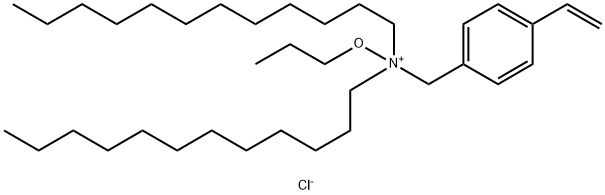 N,N-双十二烷基-4-乙烯基-N-丙氧基苯甲胺氯化物 (1:1),1870041-63-6,结构式
