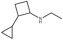 2-cyclopropyl-N-ethylcyclobutan-1-amine 化学構造式