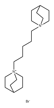 1-Azoniabicyclo[2.2.2]octane, 1,1'-(1,5-pentanediyl)bis-, dibromide (9CI) Struktur