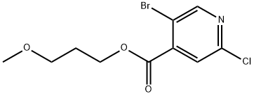 3-methoxypropyl 5-bromo-2-chloroisonicotinate|