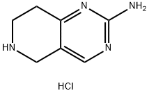 Pyrido[4,3-d]pyrimidin-2-amine, 5,6,7,8-tetrahydro-, hydrochloride (1:1) Structure