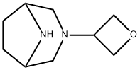 3-(oxetan-3-yl)-3,8-diazabicyclo[3.2.1]octane 化学構造式