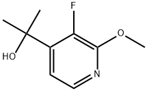 3-Fluoro-2-methoxy-α,α-dimethyl-4-pyridinemethanol Structure