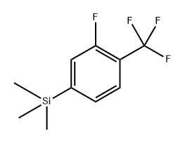 (3-fluoro-4-(trifluoromethyl)phenyl)trimethylsilane,1873144-25-2,结构式