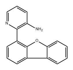 2-(4-Dibenzofuranyl)-3-pyridinamine Struktur