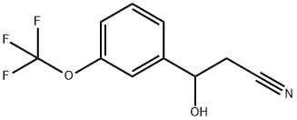β-Hydroxy-3-(trifluoromethoxy)benzenepropanenitrile Structure