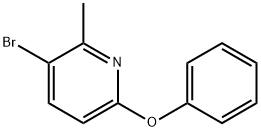 3-bromo-2-methyl-6-phenoxypyridine,1876216-70-4,结构式