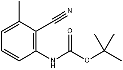 tert-Butyl (2-cyano-3-methylphenyl)carbamate 化学構造式