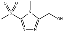 (4-甲基-5-(甲基磺酰基)-4H-1,2,4-三唑-3-基)甲醇 结构式