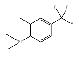 trimethyl(2-methyl-4-(trifluoromethyl)phenyl)silane Structure
