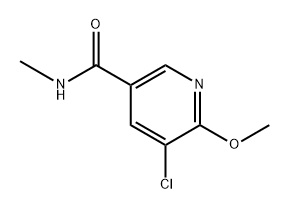 5-chloro-6-methoxy-N-methylnicotinamide Struktur