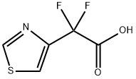 4-Thiazoleacetic acid, α,α-difluoro-, 1878318-83-2, 结构式