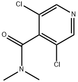 3,5-dichloro-N,N-dimethylisonicotinamide Struktur