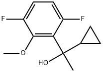 α-Cyclopropyl-3,6-difluoro-2-methoxy-α-methylbenzenemethanol Structure