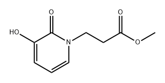 methyl 3-(3-hydroxy-2-oxopyridin-1(2H)-yl)propanoate 化学構造式