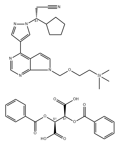 鲁索利替尼酒石酸 结构式