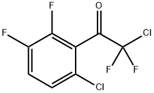 2-chloro-1-(6-chloro-2,3-difluorophenyl)-2,2-difluoroethanone 化学構造式