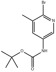 tert-Butyl (6-bromo-5-methylpyridin-3-yl)carbamate Struktur