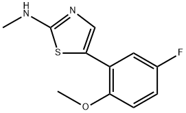 5-(5-Fluoro-2-methoxyphenyl)-N-methylthiazol-2-amine Structure
