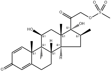 betamethasone 21-mesylate Structure