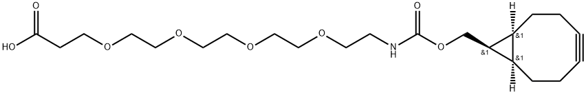 5,?8,?11,?14-?Tetraoxa-?2-?azaheptadecanedioic acid, 1-?[(1α,?8α,?9β)?-?bicyclo[6.1.0]?non-?4-?yn-?9-?ylmethyl] ester Structure
