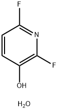 2,6-difluoropyridin-3-ol hydrate Struktur