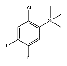 (2-chloro-4,5-difluorophenyl)trimethylsilane 结构式