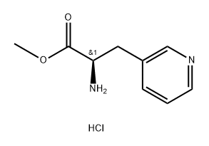 3-Pyridinepropanoic acid, α-amino-, methyl ester, monohydrochloride, (R)- (9CI) Struktur
