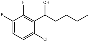 α-Butyl-6-chloro-2,3-difluorobenzenemethanol,1882784-15-7,结构式