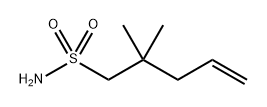 4-Pentene-1-sulfonamide, 2,2-dimethyl- Structure