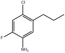 4-Chloro-2-fluoro-5-propylaniline Struktur