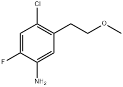 4-Chloro-2-fluoro-5-(2-methoxyethyl)aniline Structure
