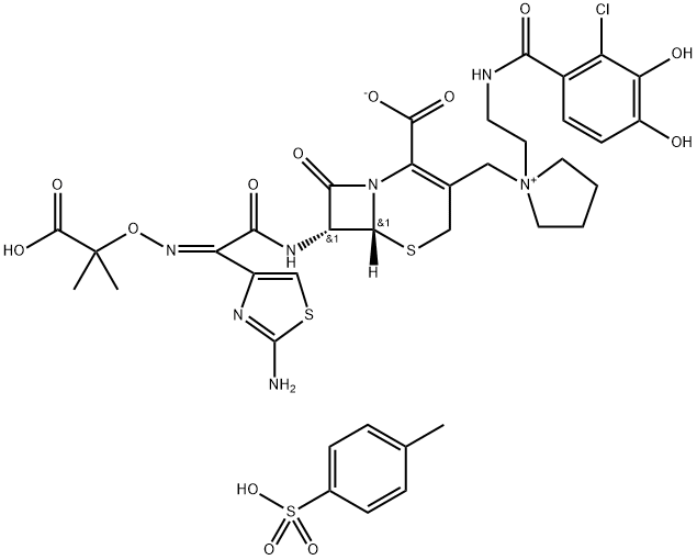 Cefiderocol (ditosylate hydrate) Structure