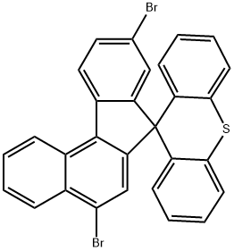 5,9-二溴螺[7H-苯并[C]芴-7,9′-[9H]氧杂蒽],1884248-24-1,结构式