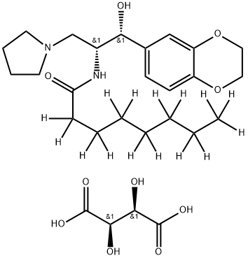 Eliglustat-d15 Tartrate 化学構造式